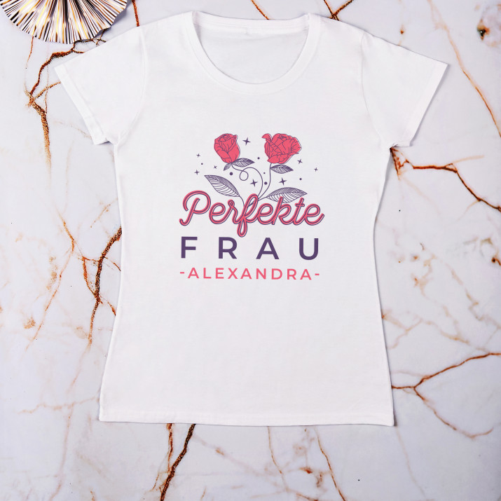 Perfekte Frau - T-Shirt mit Aufdruck für Damen